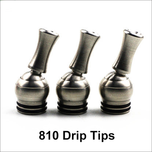 360 Degree Rotating Stainless 810 Drip Tips